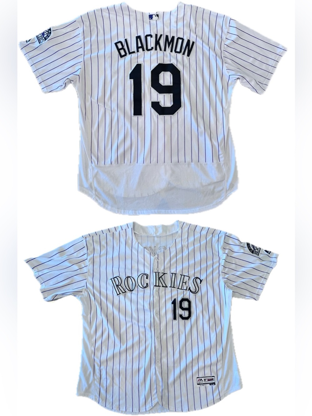Blackmon #19 Colorado Rockies Majestic MLB Authentic Jersey Sz 56